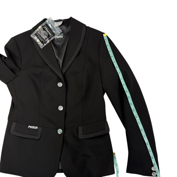 NEW Pikeur Radina Show Dressage Jacket Size 12 Equestrian Black Rhinestone NWOT - Picture 13 of 13